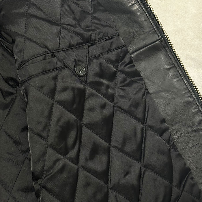 90'S GAP Leather Zip Jacket M/BLACK 90年代 ギャップ レザー