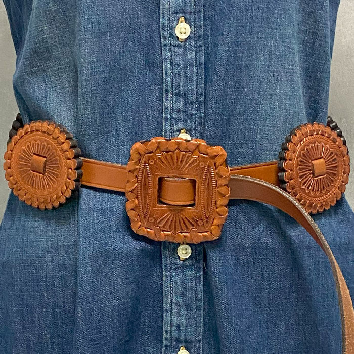 ポロ ラルフローレン レディース レザー コンチョベルトPOLO Ralph