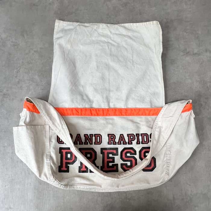 VINTAGE 70's "GRAND RAPIDS PRESS" NEWS PAPER CANVAS BAG ơ 70ǯ ˥塼ڡѡ Х Хå