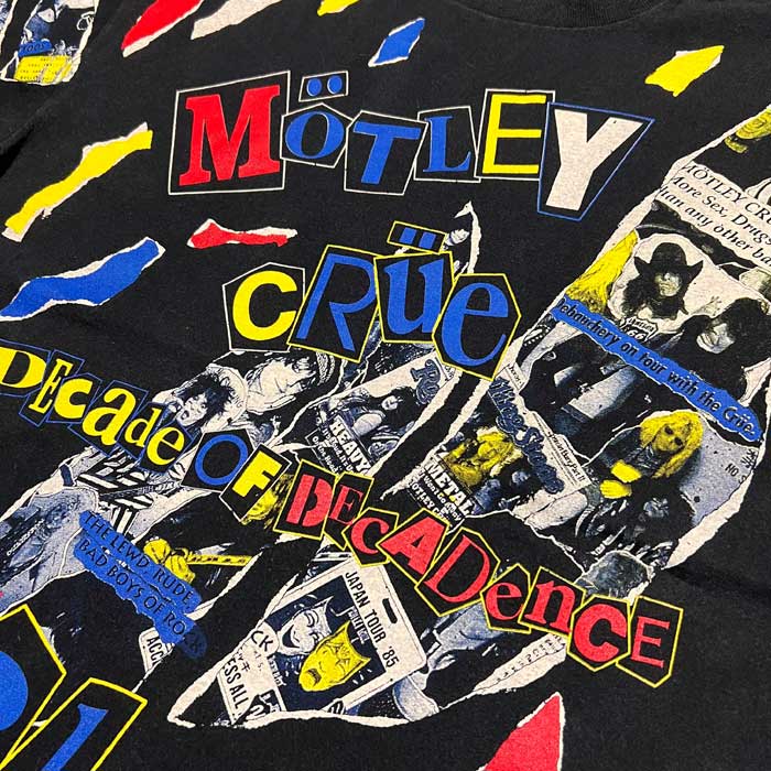 激レア　シングルステッチ　MOTLEY CRUE ツアーTシャツ　モトリークルー 00's MOTLEY CRUE ツアーTシャツmtp01170601256080｜VINTAGE