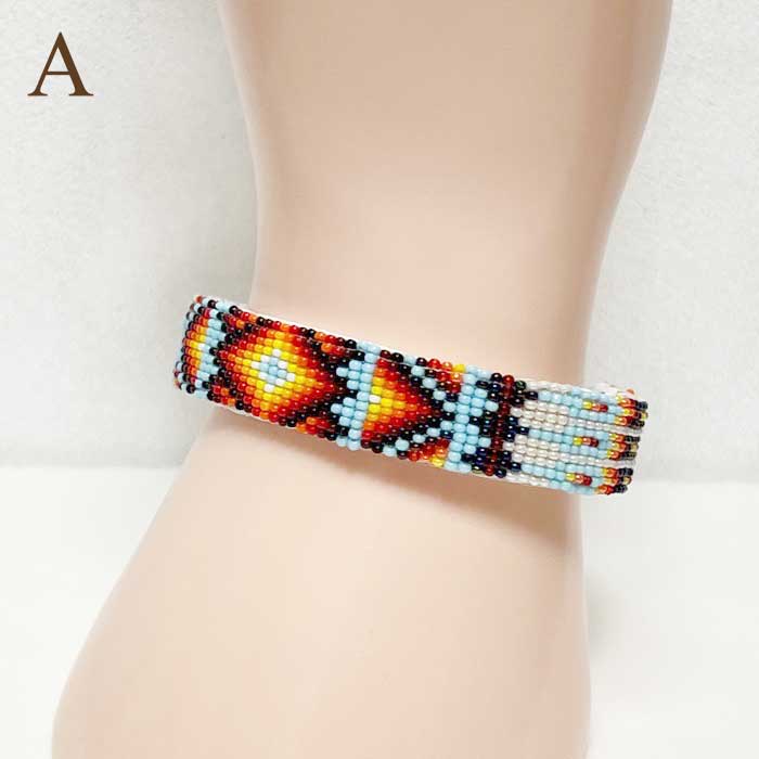 幻激レアINDIAN JEWERLY NAVAJO BANGLE/ナバホバングル インディアンジュエリー ナバホ族 ビーズ バングル INDIAN JEWELRY