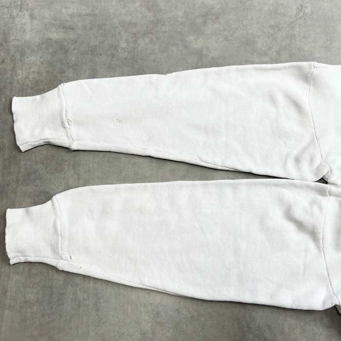 60's VINTAGE Half Zip Sweat Shirts /WHITE 60年代 ヴィンテージ