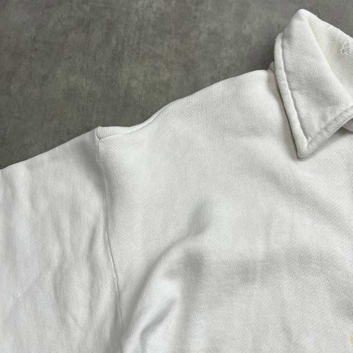 60's VINTAGE Half Zip Sweat Shirts /WHITE 60年代 ヴィンテージ