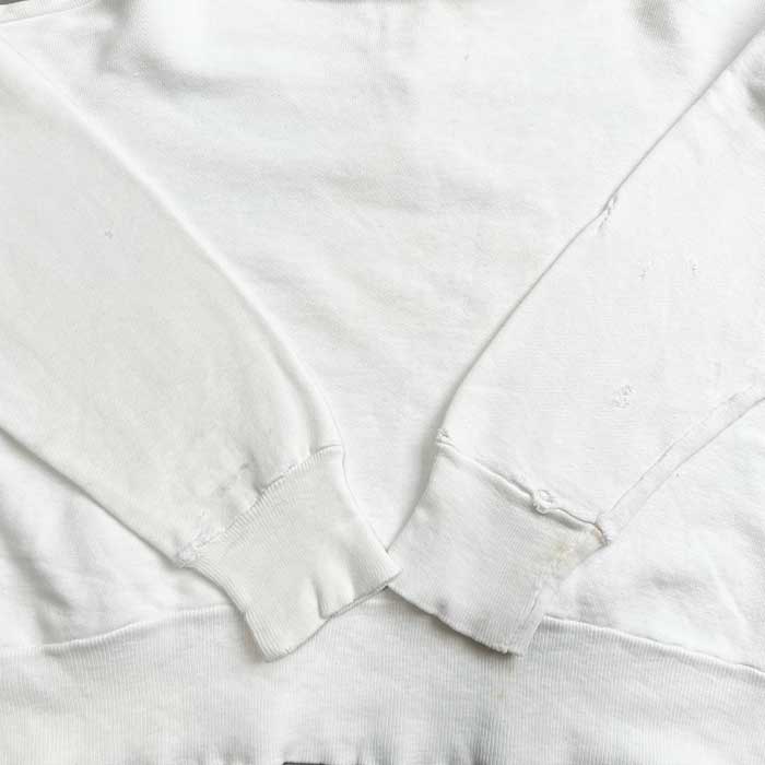 60's VINTAGE Half Zip Sweat Shirts /WHITE 60年代 ヴィンテージ