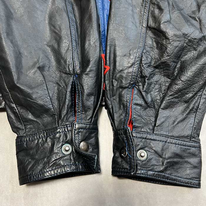 80's Adidas Players Leather Jacket RUN DMC MODEL Size L 80年代 アディダス