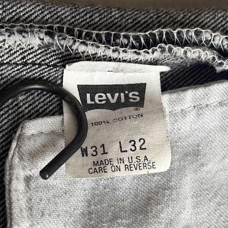 90's Levi's 501-0601 Acid Wash Made in USA W31L32/BLACK 90年代