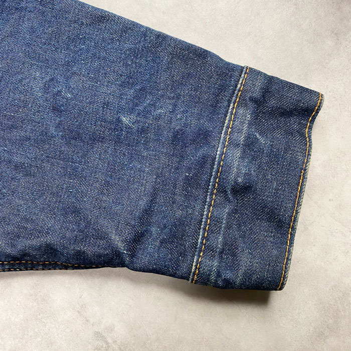 70年代 リーバイス ブランケット付き ジージャン ビッグE 濃紺