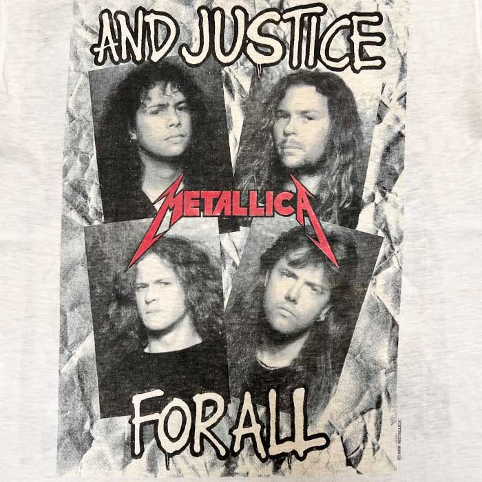 80's METALLICA AND JUSTICE FOR ALL T-Shirts 90ǯ ᥿ꥫ " 㥹ƥ ե " Х T/L