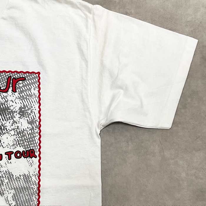 レアDinosaur Jr. 1991年製ヴィンテージツアーTシャツ 白色 90's DINOSAUR Jr. TOUR T-Shirts DEAD STOCK Made in USA 90年代