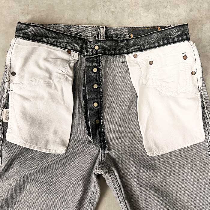 80's Levi's 501 CHEMICAL WASH JEANS MADE IN USA W33L32 80