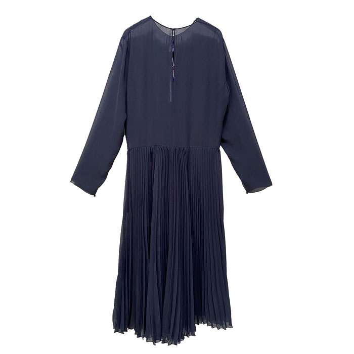 ե 쥯 ѡץ졼٥ ǥ 륯ե ץ꡼ ɥ쥹/NAVYRalph Lauren Collection Pleats Dress