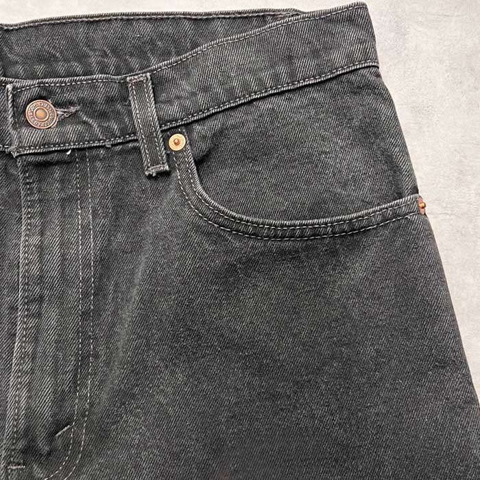 90s Levi’s 505 ブラックデニム　後染め　W33 L32 アメリカ製 90s Levi's 505-0260 BLACK DENIM PANTS MADE IN U