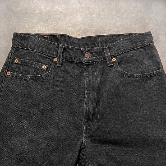 90s Levi’s 505 ブラックデニム　後染め　W33 L32 アメリカ製 90s Levi's 505-0260 BLACK DENIM PANTS MADE IN U