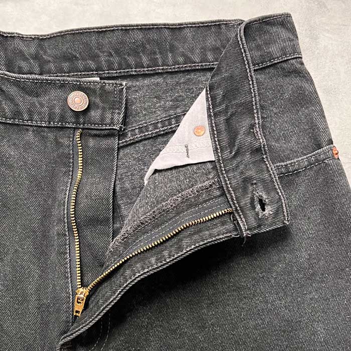 90's Levi's 505 PIECE-DYEING BLACK JEANS MADE IN USA W33L32 90年代