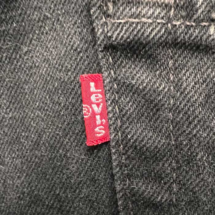 90's Levi's 505 PIECE-DYEING BLACK JEANS MADE IN USA W33L32 90年代