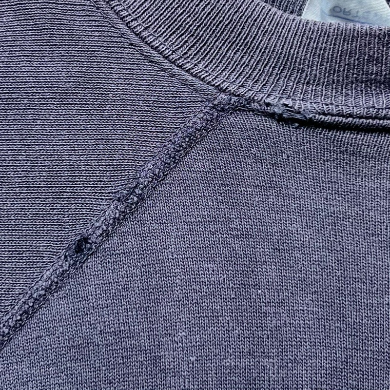 60'S ARTEX Raglan Short Sleeve Sweat Shirts NAVY/XL Made in USA 60