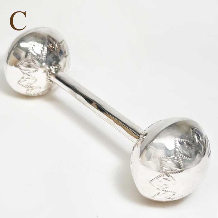 インディアンジュエリー ナバホ族 スタンプ シルバー ベイビー ラトル