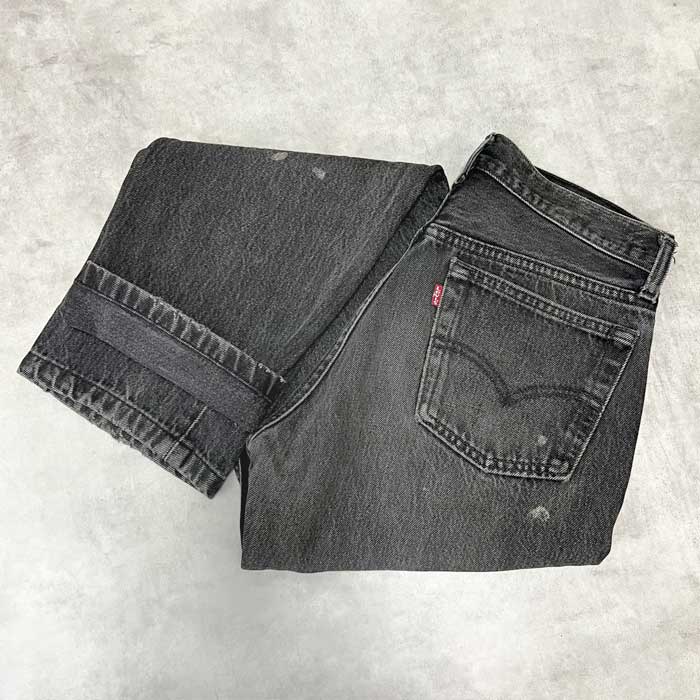 90's Levi's 501 BLACK JEANS MADE IN CANADA W30L32 90年代
