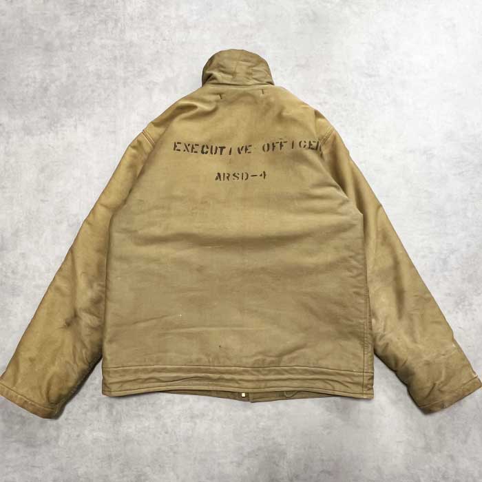40's U.S NAVY N1 DECK JACKET "USS WINDLASS ARSD4" Size 40 40年代 アメリカ海軍
