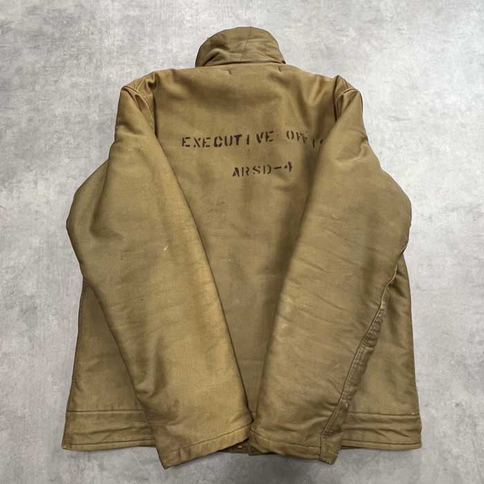 40's U.S NAVY N1 DECK JACKET "USS WINDLASS ARSD4" Size 40 40年代 アメリカ海軍
