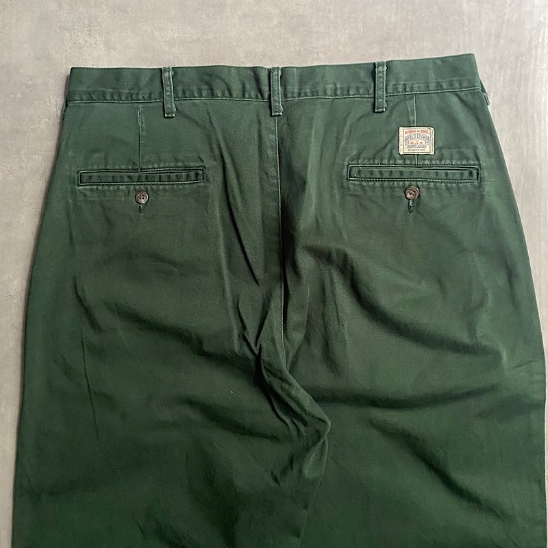 90's POLO by Ralph Lauren Chino Trousers Made in USA Forest