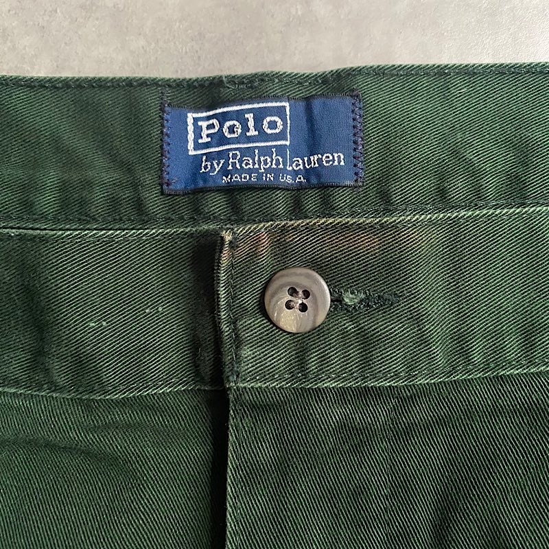 ラルフローレン　チノパン　made in usa 80s POLO Ralph Lauren CHINO PANTS MADE IN USA🇺🇸
