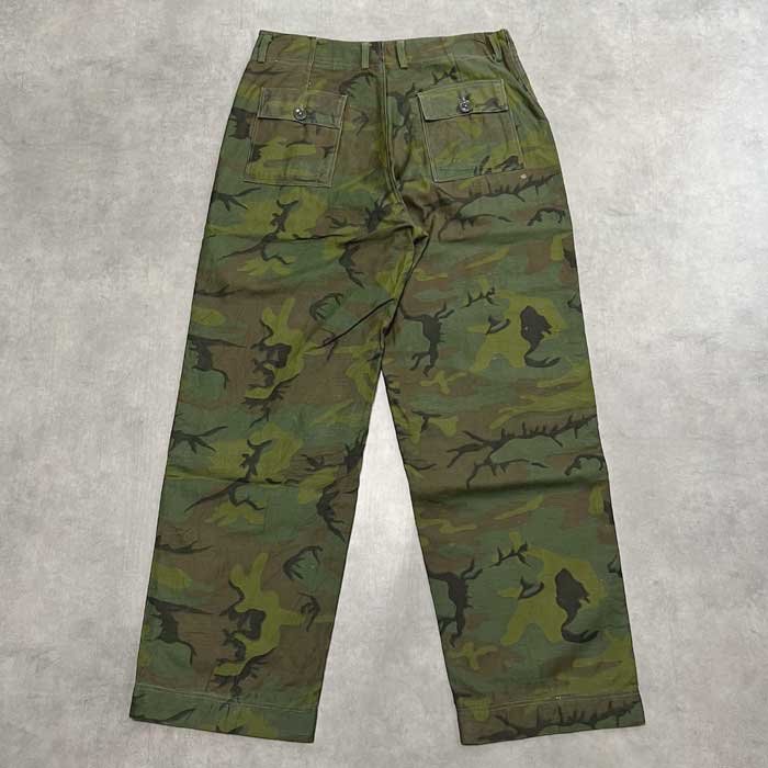 60's U.S ARMY CIVILIAN LEAF CAMO BAKER PANTS W32/L29 60年代