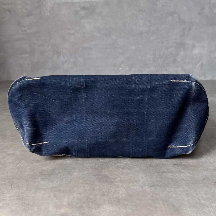 n*i様 80's LL Bean トートバッグ M ネイビー 80's L.L.BEAN TOTE WH/NV Mサイズ 80'S L.L.BEAN TOTE BAG Made in USA