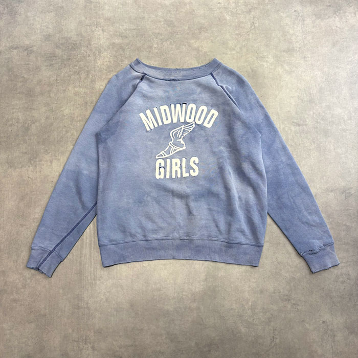 VINTAGE 60's WING FOOT PRINT SWEAT SHIRTS /BLUE 60年代 ウィング