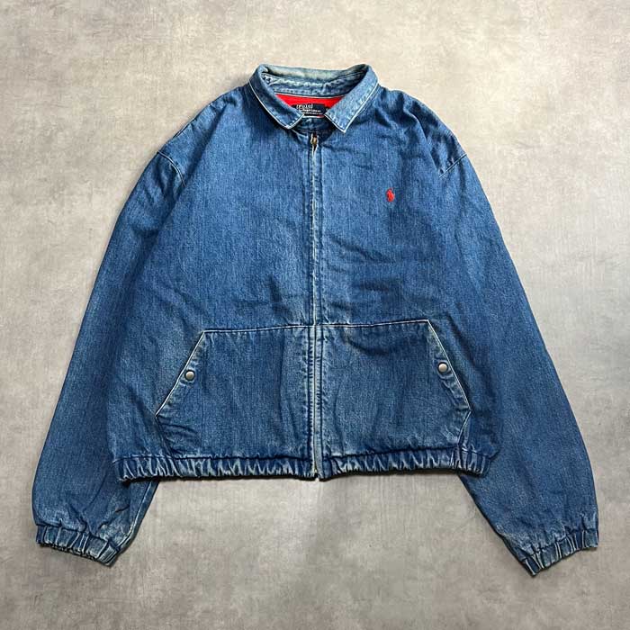 80s 90s ラルフローレン　スウィングトップ　デニム　USA製　XL 80s 90s ラルフローレン スウィングトップ デニム USA製 XL
