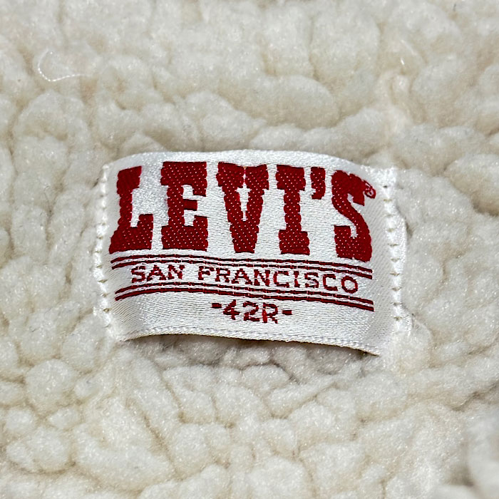 80's Levi's 70412-1523 Corduroy Boa Jacket Made in USA 42R 80年代