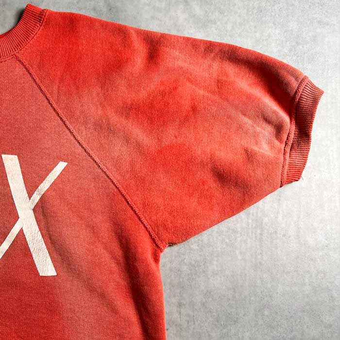 60s faded ラグラン半袖sweat VINTAGE 60'S FADED RED RAGLAN SHORT SLEEVE SWEAT SHIRTS