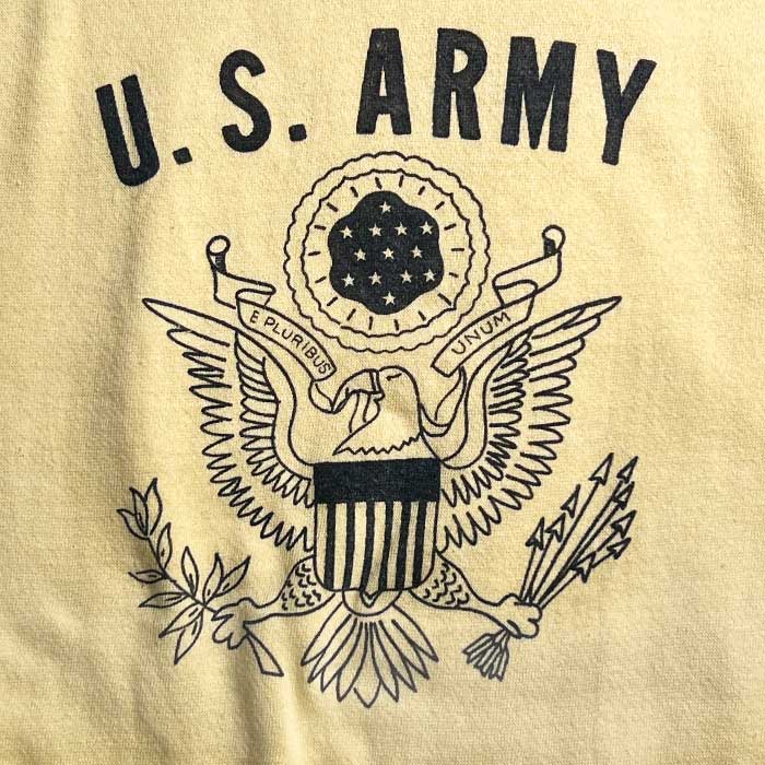 60s スウェット ラグラン ヴィンテージ army THE OLD WEST VINTAGE 60'S U.S ARMY RAGLAN SHORT SLEEVE SWEAT SHIRTS YELLOW