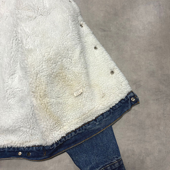 80's Levi's 70609-0218 Boa Denim Jacket Made in USA XL 80年代