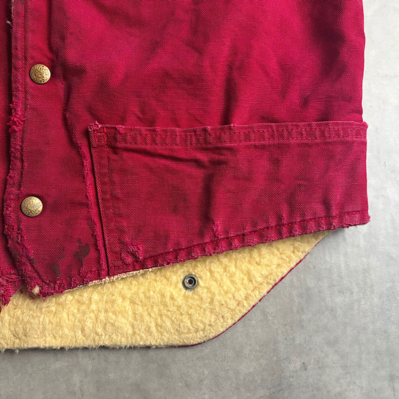 60's CARTERS Duck Vest/RED 60年代 カーターズ ダック ボア ベスト