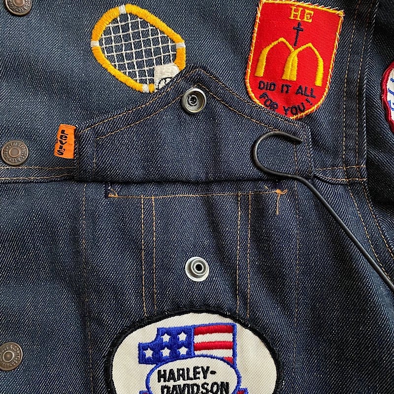 70's LEVI'S SADDLEMAN TAG WAPPEN DENIM TRUCKER JACKET Made in USA