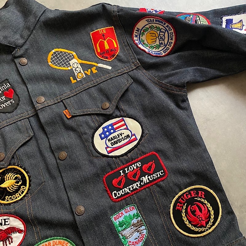 70's LEVI'S SADDLEMAN TAG WAPPEN DENIM TRUCKER JACKET Made in USA