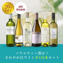 送料弊社負担＞＜セット特価＞バラエティー豊か！さわやか白ワイン辛口