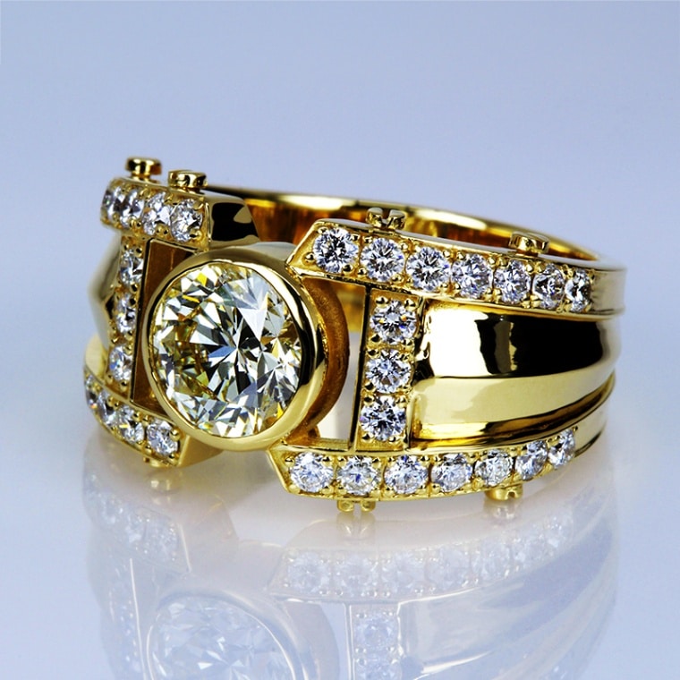 K18YG ダイヤリング RY001