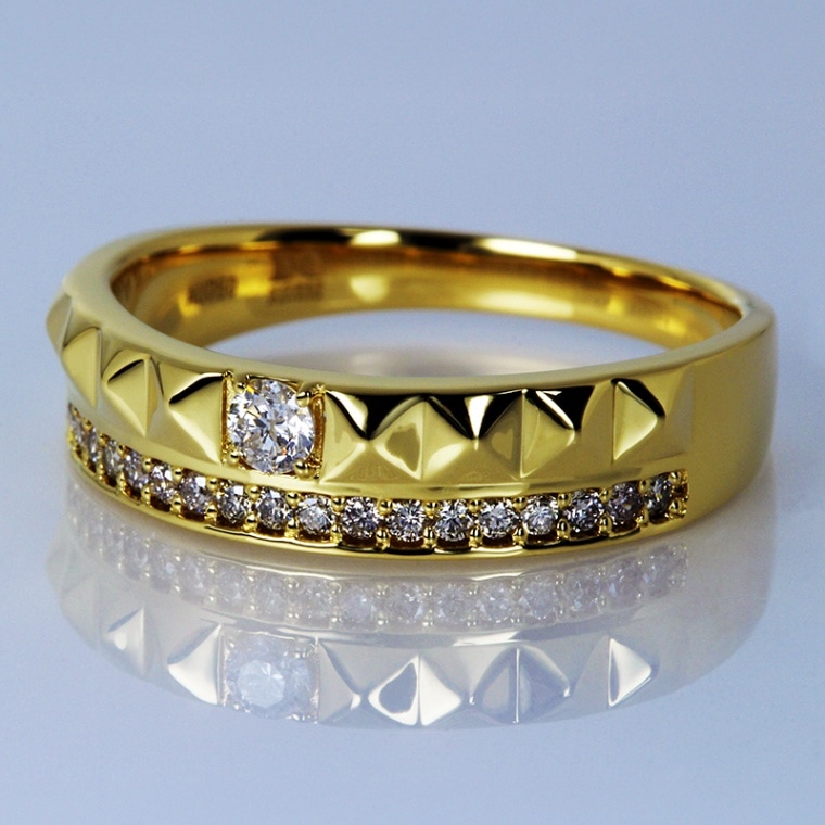 K18YG ダイヤリング RY002