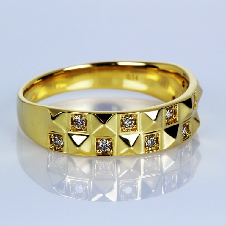 K18YG ダイヤリング RY003