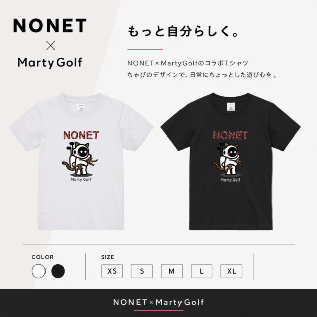 NONET × Marty Golf ちゃびTシャツ