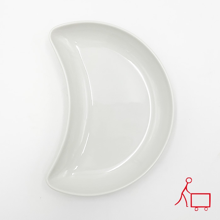 02【A品・B品込み】三日月プレート　18cm　