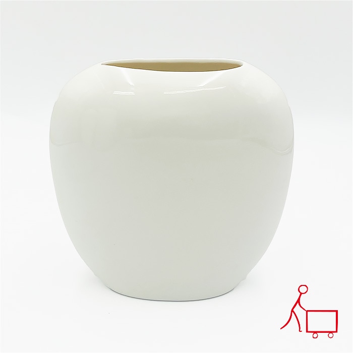 46【A品・B品込み】アップルフラワーベース（アイボリー）