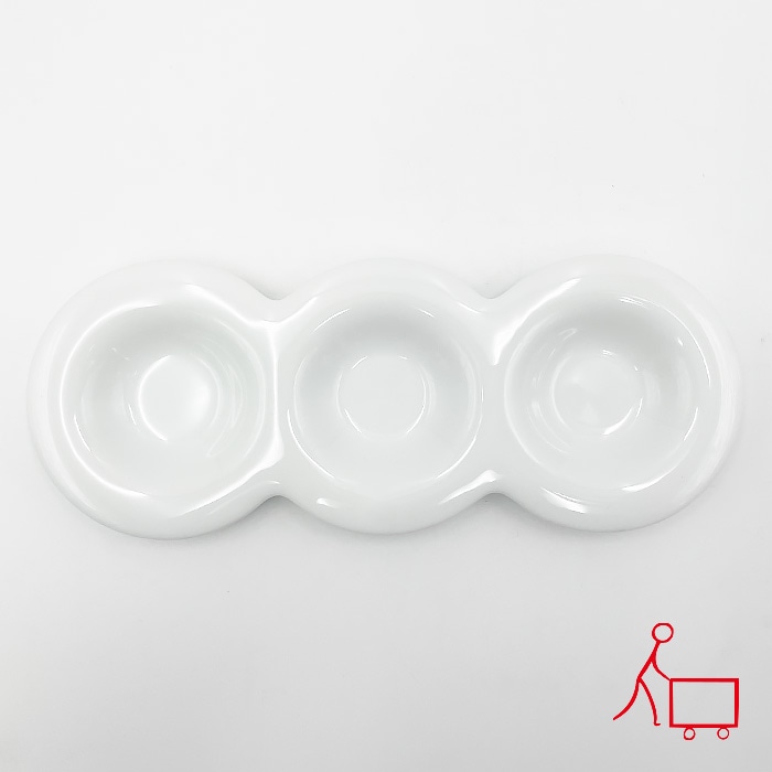 60【A品・B品込み】コモド　3連ソーサー