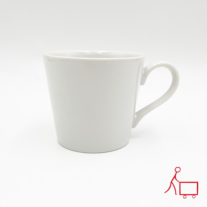 800049【A品・B品込み】カフェラテマグ　280cc（グレーホワイト）