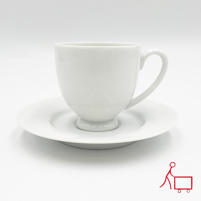 175【A品・B品込み】高台デミカップ＆ソーサー　90cc