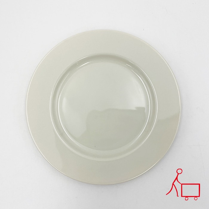 833438【選べる枚数】【A品・B品込み】リムプレート19cm（アイボリー）