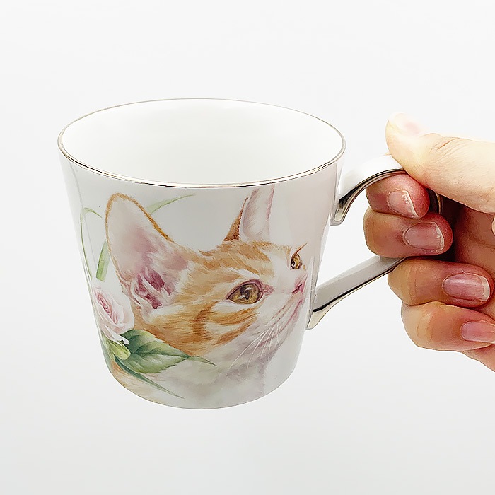 k2【勝俣 由治(作)】【送料無料】マグカップ（猫）