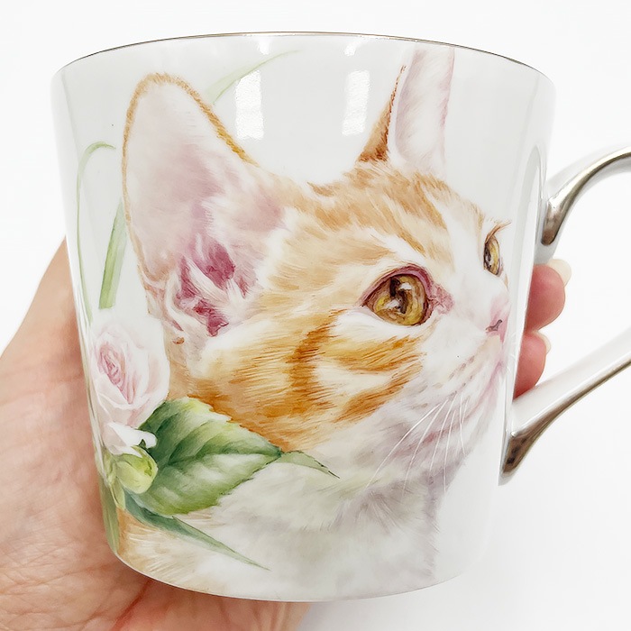 k2【勝俣 由治(作)】【送料無料】マグカップ（猫）